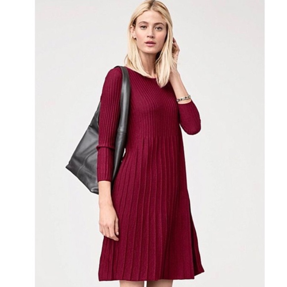 Eileen Fisher | Wool Scoop Neck Dress | M